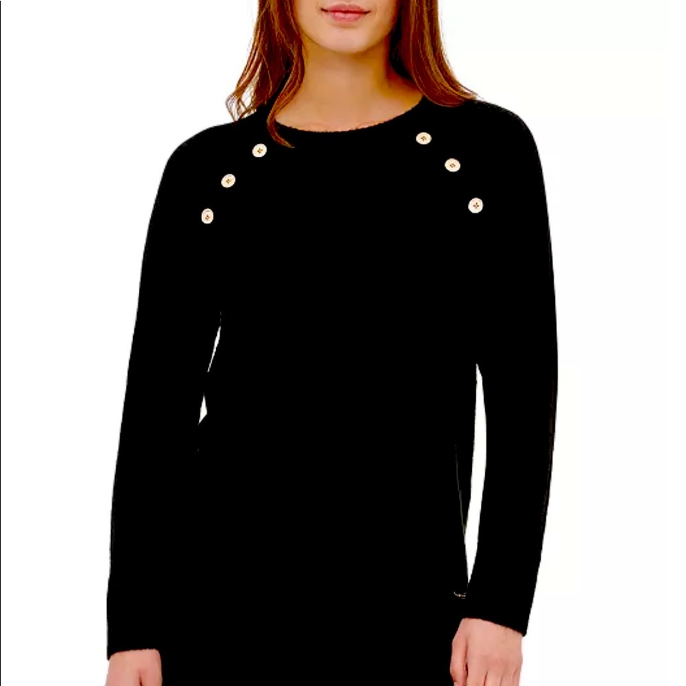Calvin Klein Button-Detail Crewneck Sweater size XS
